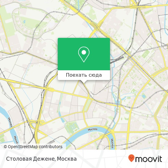 Карта Столовая Дежене, улица 1905-го года Москва 123022
