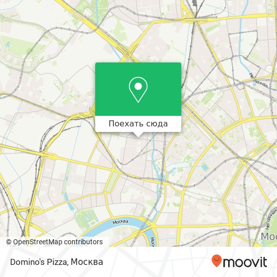 Карта Domino's Pizza, Большой Тишинский переулок, 38 str 2 Москва 123557