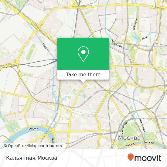 Карта Кальянная, Москва 123056