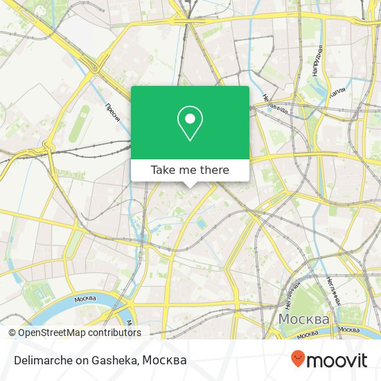 Карта Delimarche on Gasheka, улица Гашека Москва 123056