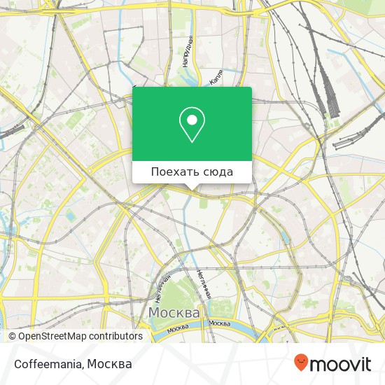 Карта Coffeemania, Трубная площадь Москва 107045