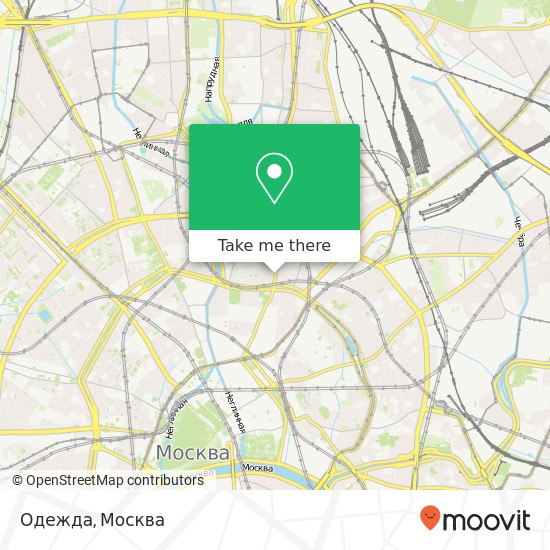 Карта Одежда, улица Сретенка Москва 107045