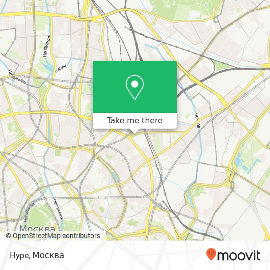 Карта Hype, Новая Басманная улица Москва 107078