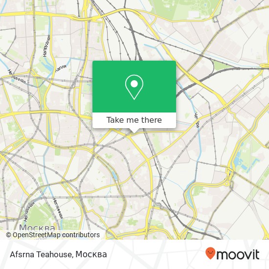 Карта Afsrna Teahouse, Новая Басманная улица Москва 107078
