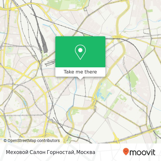 Карта Меховой Салон Горностай, Аптекарский переулок Москва 105005