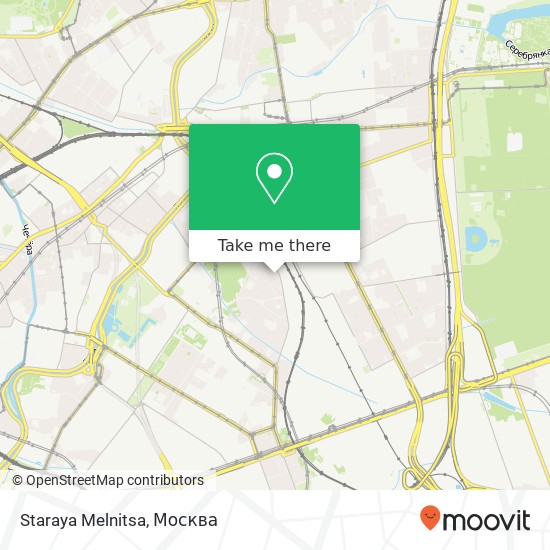 Карта Staraya Melnitsa, Боровая улица, 16 Москва 111020