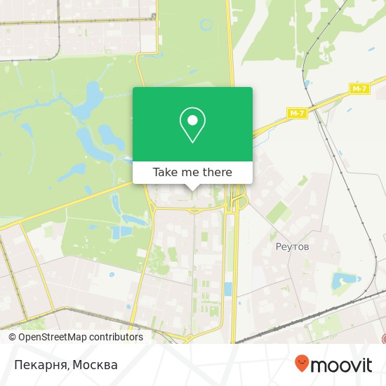 Карта Пекарня, Москва 111531