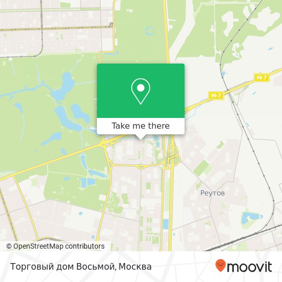 Карта Торговый дом Восьмой, Москва 111531