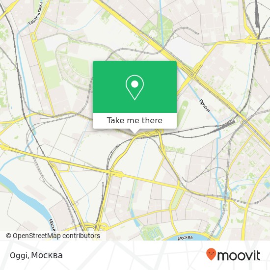 Карта Oggi, Хорошёвское шоссе, 16 Москва 125284