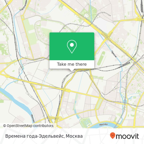 Карта Времена года-Эдельвейс, улица Розанова, 4 Москва 123007