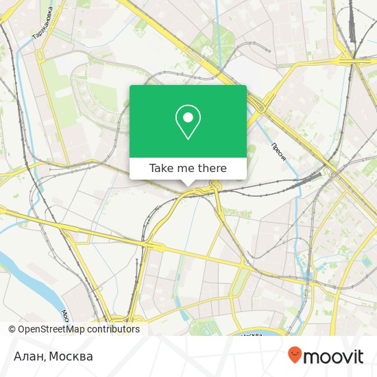 Карта Алан, Москва 125284