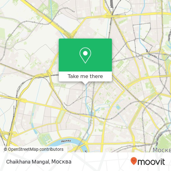 Карта Chaikhana Mangal, Электрический переулок Москва 123557