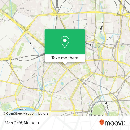 Карта Mon Café, 1-я Тверская-Ямская улица, 4 Москва 125047