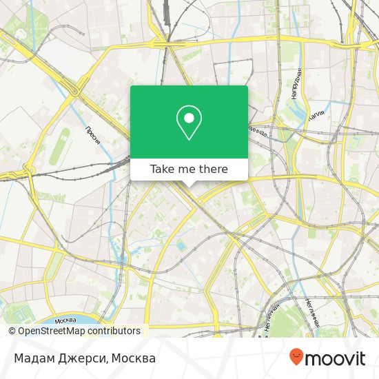 Карта Мадам Джерси, 2-я Тверская-Ямская улица, 20 Москва 125047