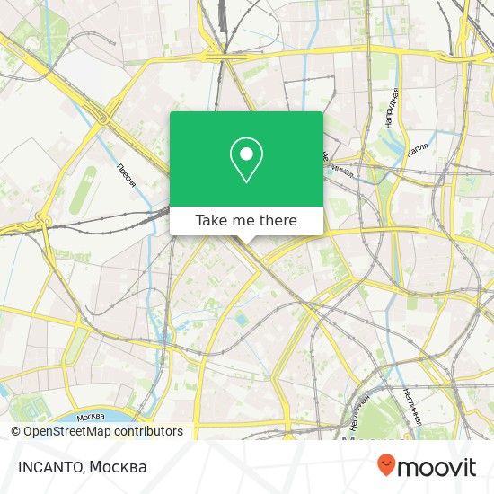 Карта INCANTO, 1-я Тверская-Ямская улица, 8 Москва 125047