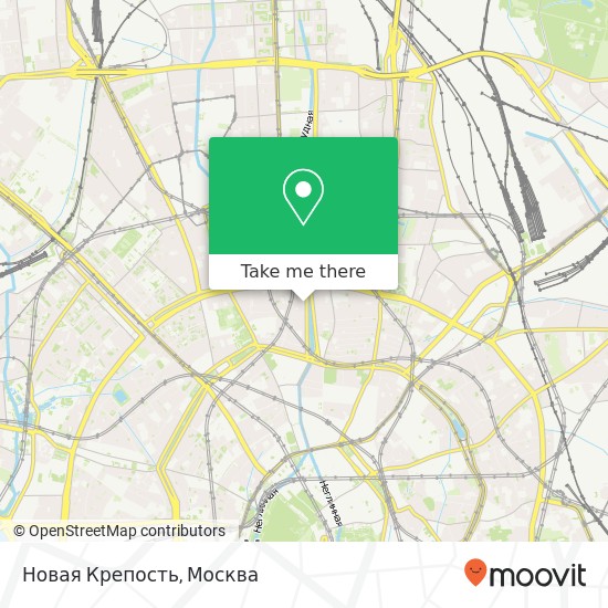 Карта Новая Крепость, Москва 127051