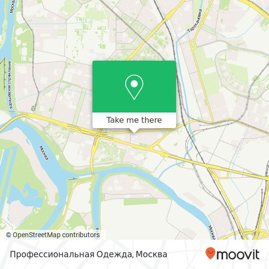 Карта Профессиональная Одежда, Москва 123308