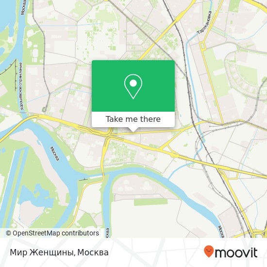 Карта Мир Женщины, проспект Маршала Жукова Москва 123423