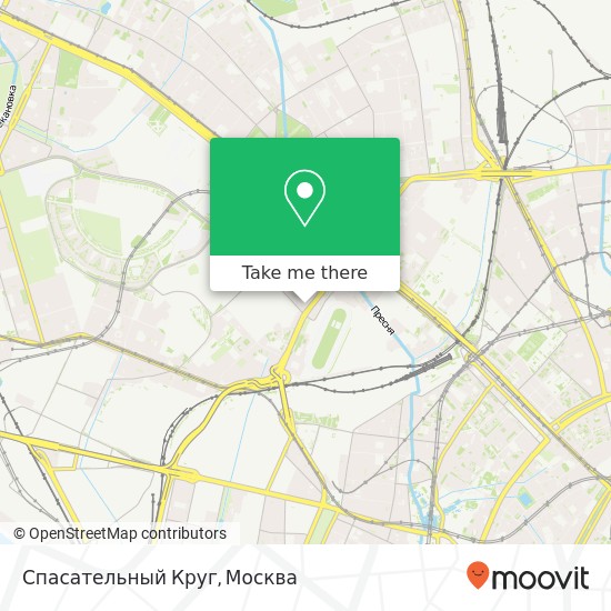 Карта Спасательный Круг, Беговая улица Москва 125284