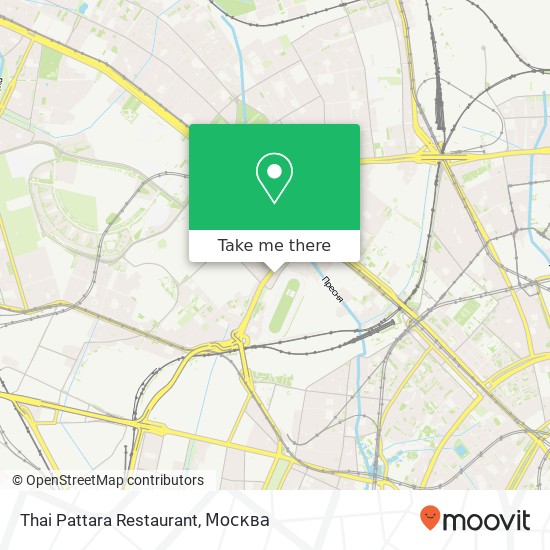 Карта Thai Pattara Restaurant, Беговая улица, 26 Москва 125284