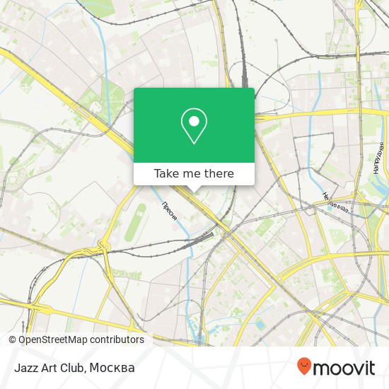 Карта Jazz Art Club, Москва 125040