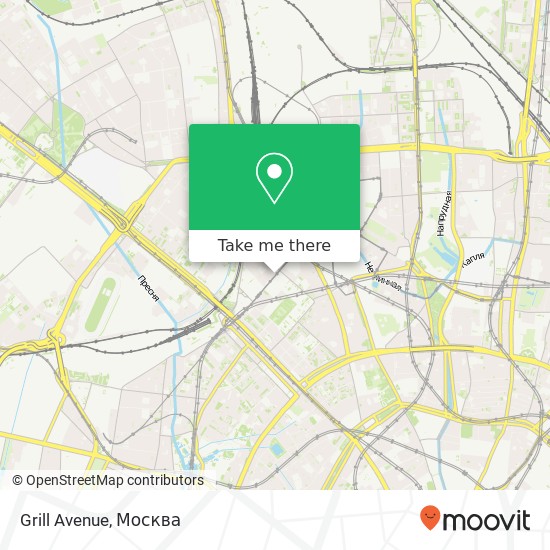 Карта Grill Avenue, Лесная улица Москва 127055
