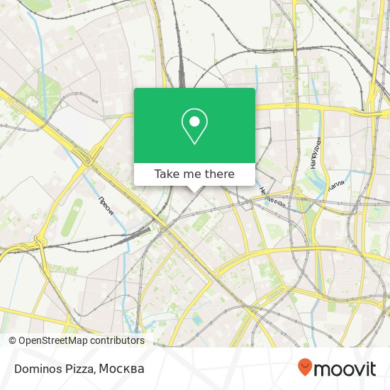 Карта Dominos Pizza, Москва 127055