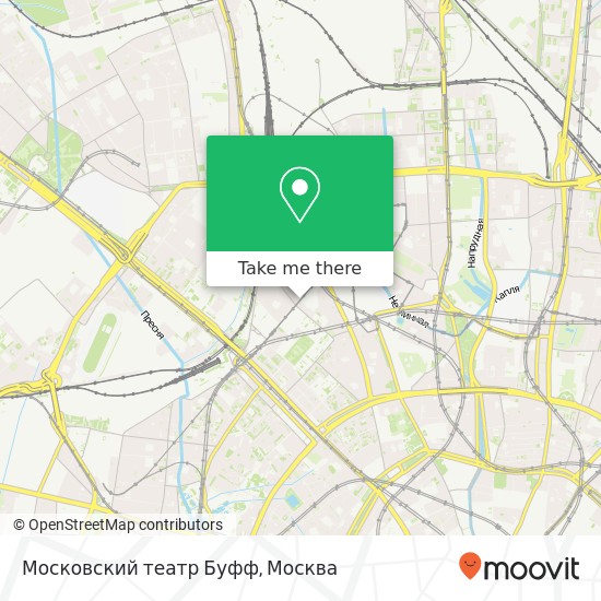 Карта Московский театр Буфф