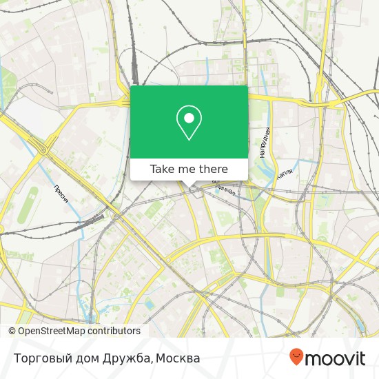 Карта Торговый дом Дружба, Сущёвская улица Москва 127055