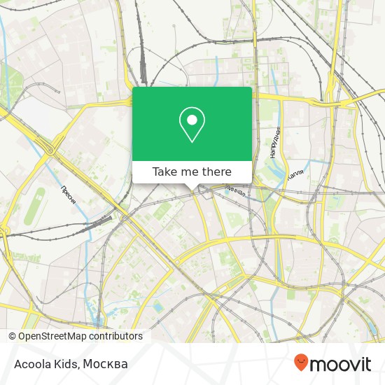 Карта Acoola Kids, Новослободская улица, 4 Москва 127055