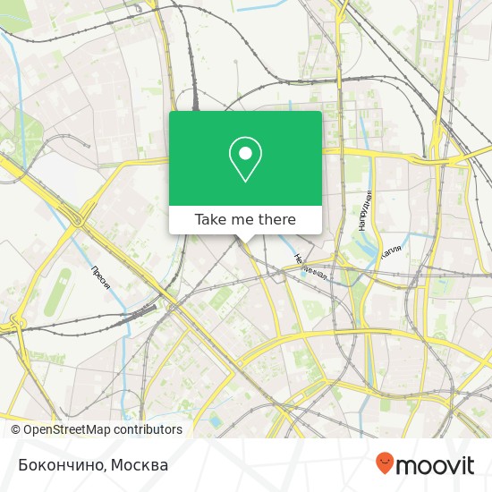 Карта Бокончино, Новослободская улица Москва 127055