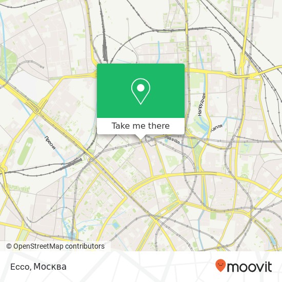 Карта Ecco, Новослободская улица, 4 Москва 127055