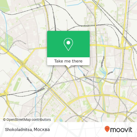 Карта Shokoladnitsa, улица Палиха Москва 127055