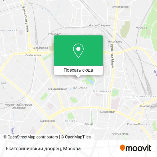 Карта Екатерининский дворец