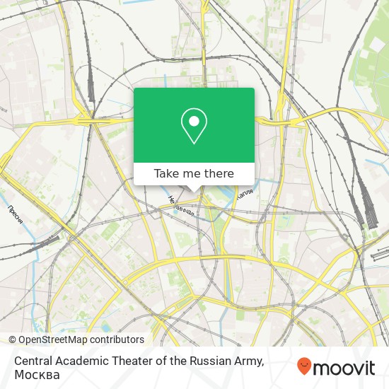 Карта Central Academic Theater of the Russian Army