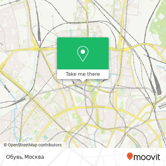 Карта Обувь, Селезнёвская улица Москва 127473