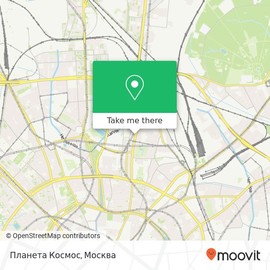 Карта Планета Космос, Москва 129110