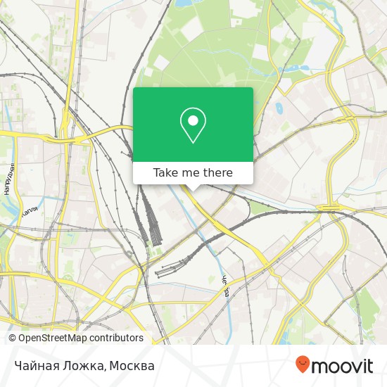 Карта Чайная Ложка, Москва 107140