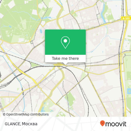 Карта GLANCE, Большая Семёновская улица Москва 107023
