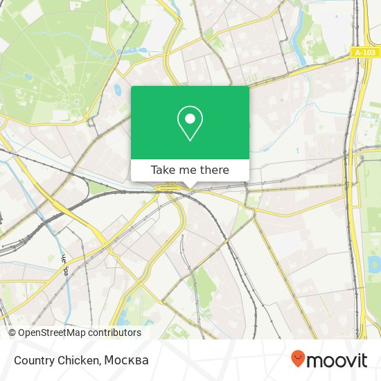 Карта Country Chicken, Большая Семёновская улица Москва 107023