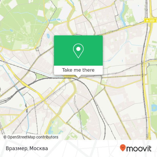 Карта Вразмер, Москва 107023