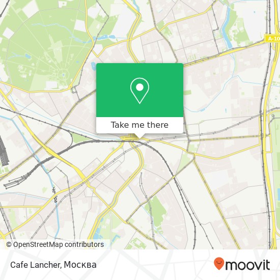 Карта Cafe Lancher, Большая Семёновская улица Москва 107023