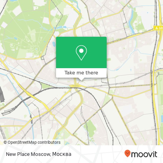 Карта New Place Moscow, площадь Журавлёва Москва 107023