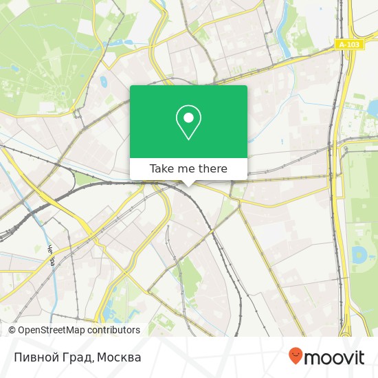 Карта Пивной Град, Москва 107023