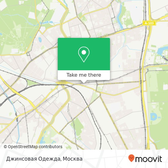 Карта Джинсовая Одежда, Мажоров переулок Москва 107023