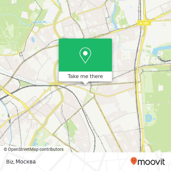 Карта Biz, Щербаковская улица Москва 107023