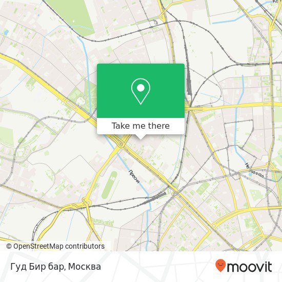 Карта Гуд Бир бар, Москва 125040