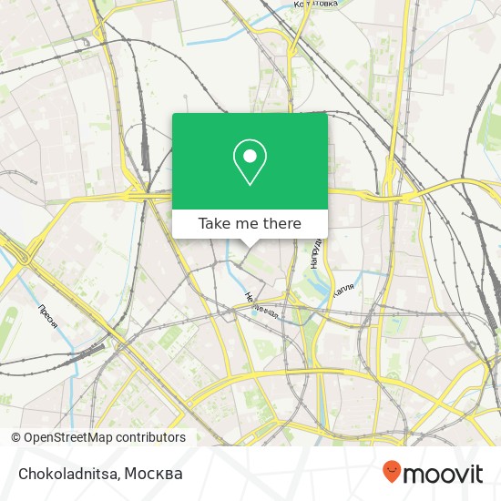 Карта Chokoladnitsa, улица Образцова Москва 127055