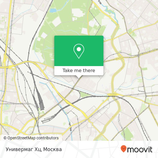 Карта Универмаг Хц, Русаковская улица Москва 107113