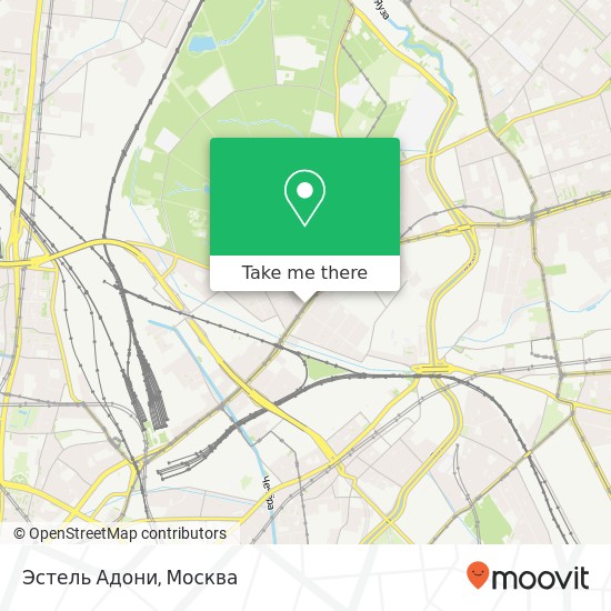 Карта Эстель Адони, Русаковская улица Москва 107113